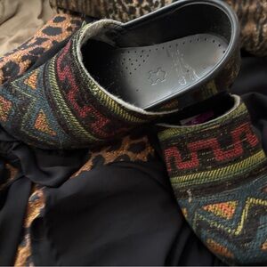 Dansko Multicolor Patterned Mules